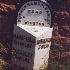 Milepost Immediately To North Of Entrance To Guilthwaite Grange