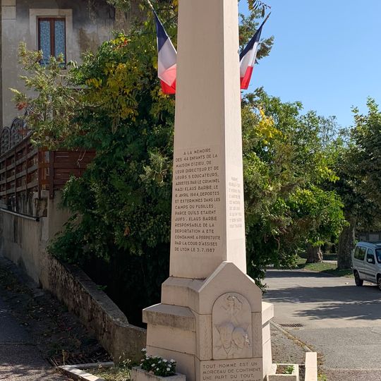 Monument to the Children of Izieu in Brégnier-Cordon
