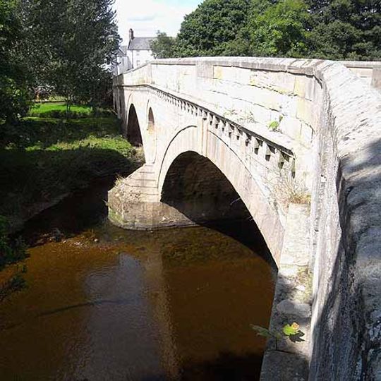 Weldon Bridge, Over River Coquet And Wall To North-west