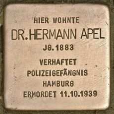 Stolperstein en memoria de Hermann Karl Apel