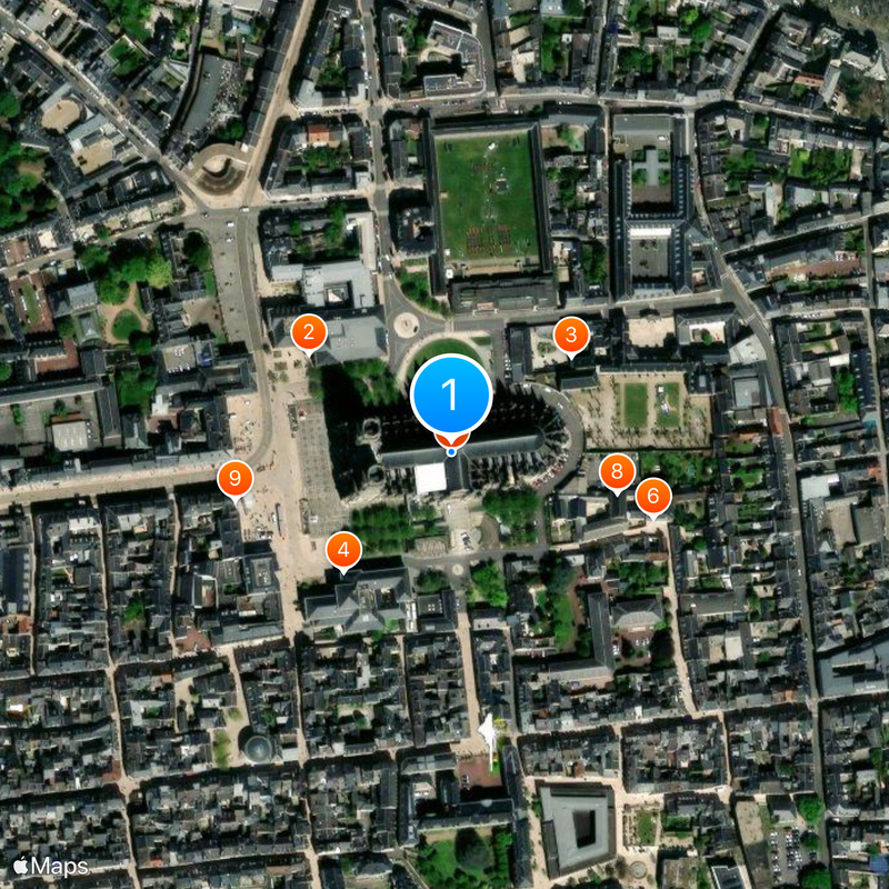 Orléans Cathedral Mapa