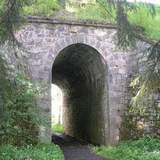 Podchod a propustek pod starou železniční tratí u Ješetic