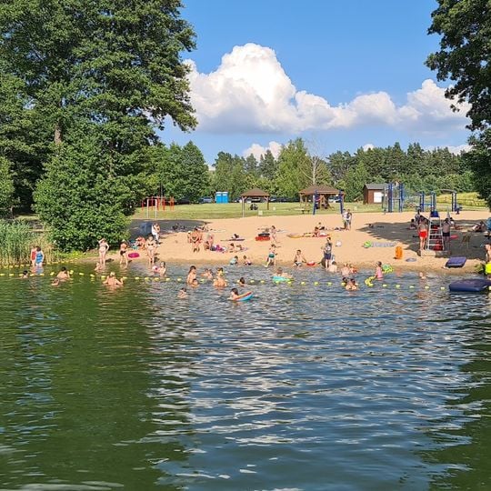 Plaża wiejska w Pieckach