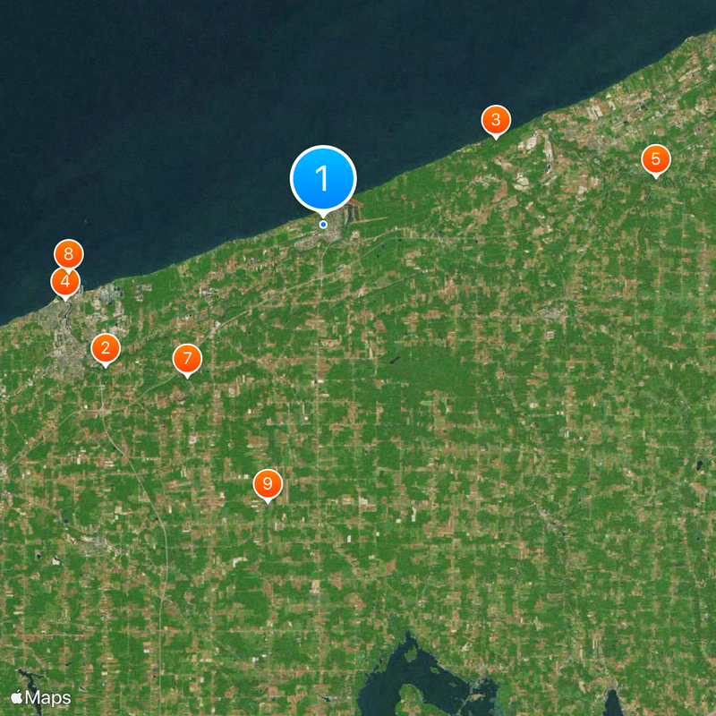 Conneaut Map