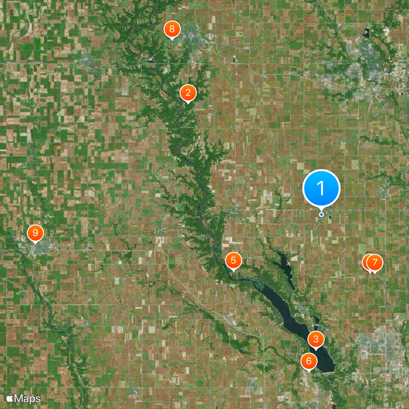 High Trestle Trail Karte