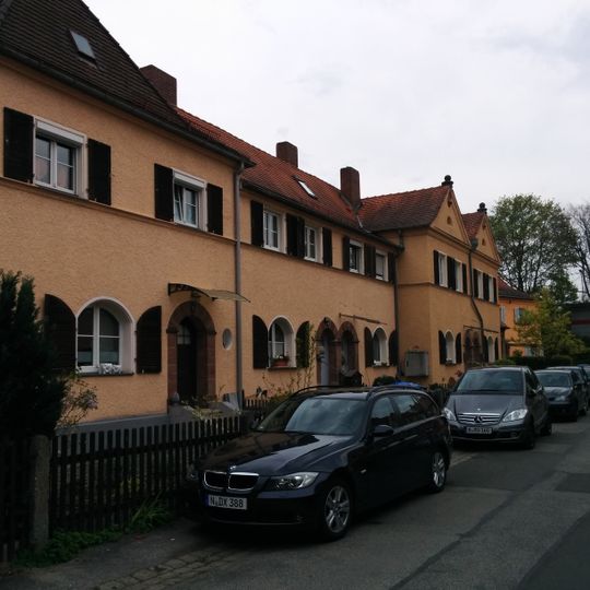 Reihenhausgruppe der Gartenstadt Werderau
