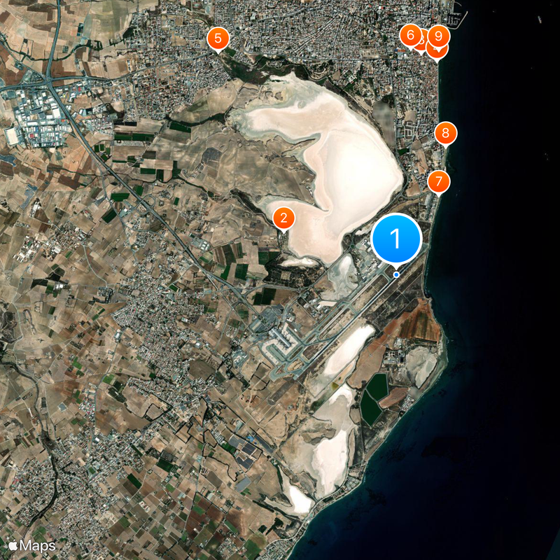 Larnaca International Airport Map