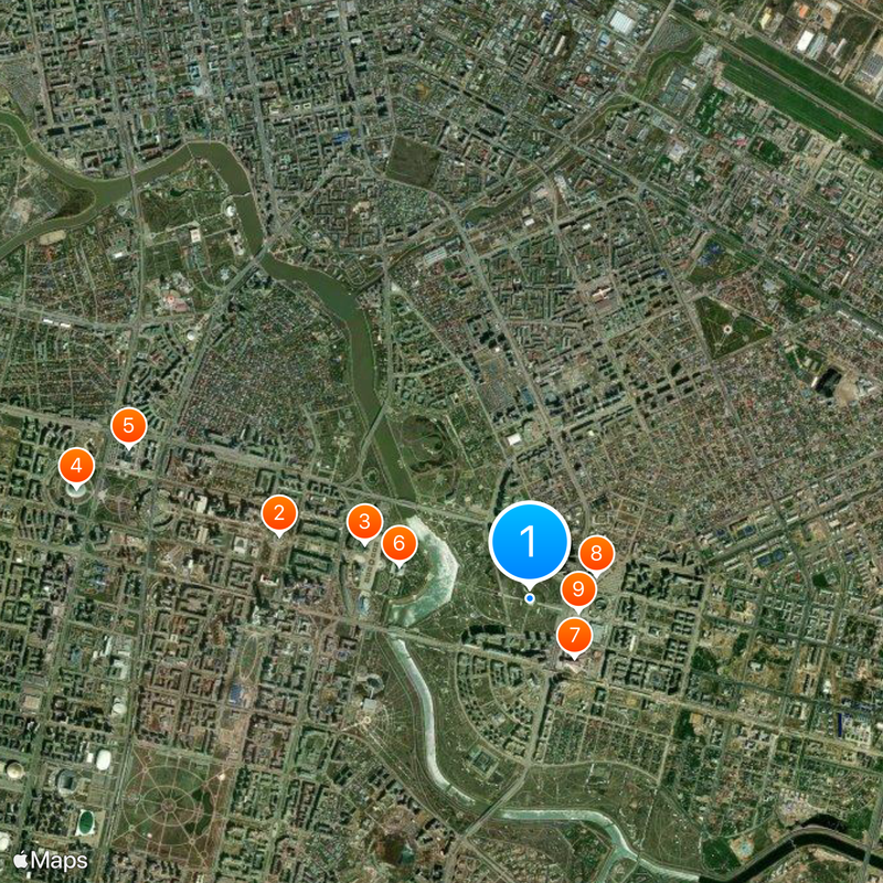 Piramida Pokoju i Pojednania Mapa