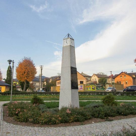 Hodiny v centru Bludova