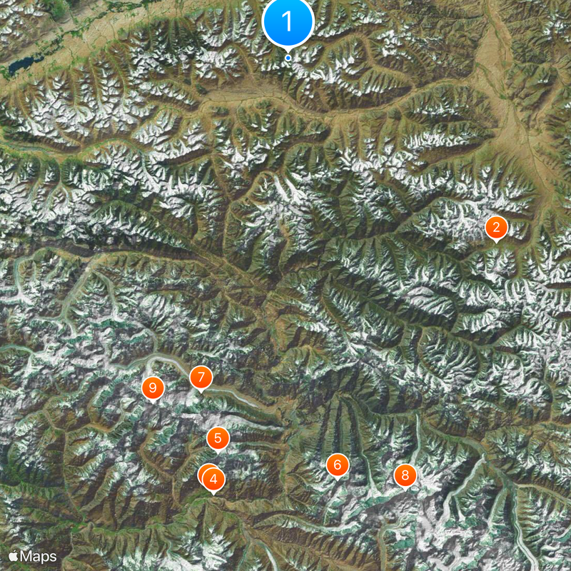 Frontera entre China y Pakistán Mapa