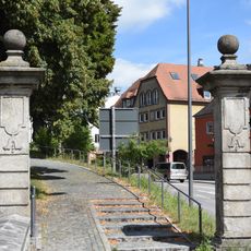 Zwei Steintorpfosten