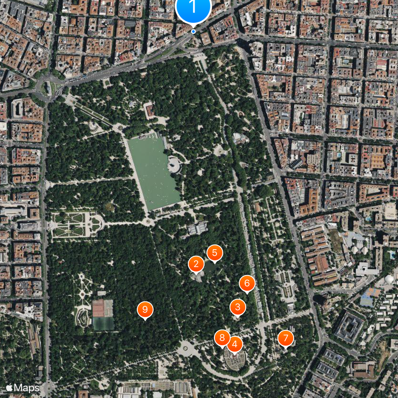 Fuente del Ángel Caído Map