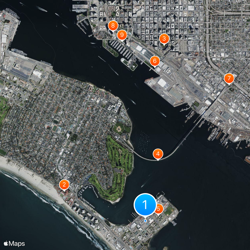 Naval Amphibious Base Coronado Map