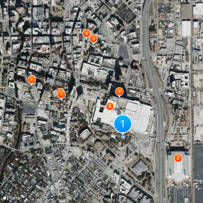 Torre das Américas Mapa