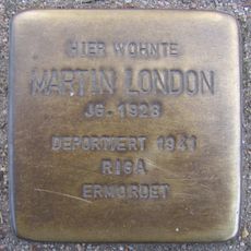 Stolperstein dedicated to Martin London