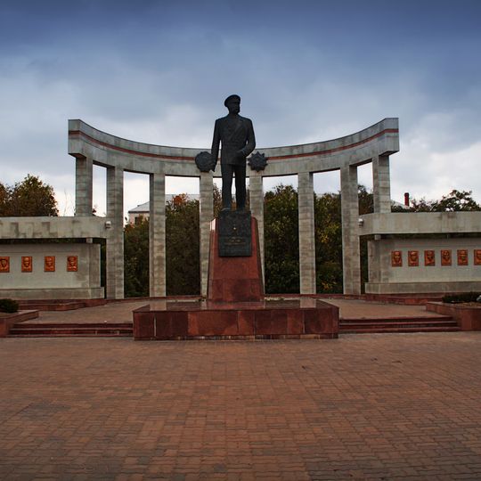 Memorial to the heroes of the Civil War and the World War II in Elista