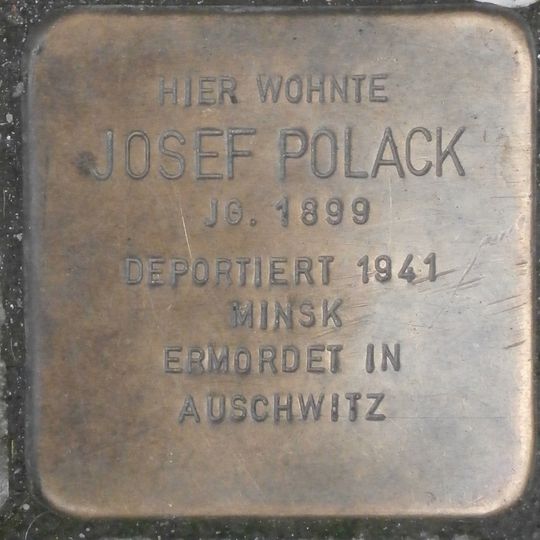 Stolperstein em memória de Josef Polack