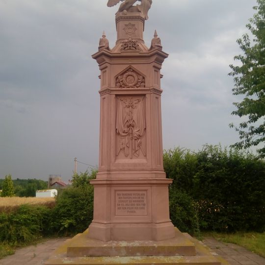 Kriegerdenkmal für die gefallenen badischen Soldaten bei Hundheim