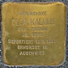 Stolperstein en memoria de Olga Kalmus