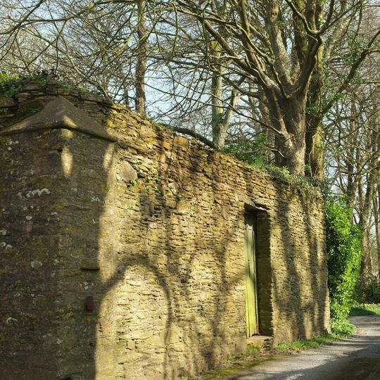 Gate-Piers, Gate And Garden Wall To West And West South West Of Sanders