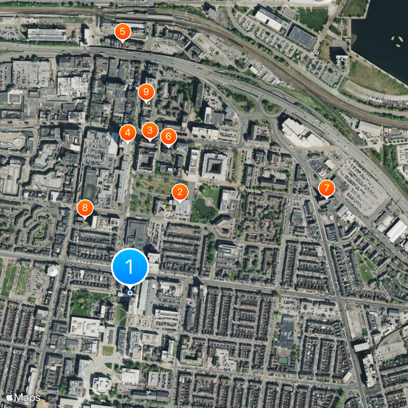 Teesside University Map