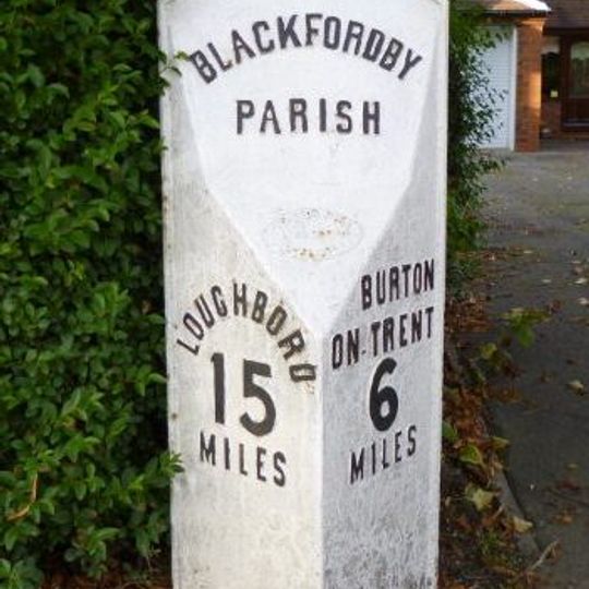 Milepost, Ashby Road; Woodville, by drive of No. 73