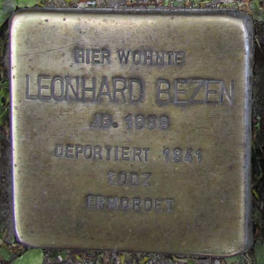 Stolperstein en memoria de Leonhard Bezen