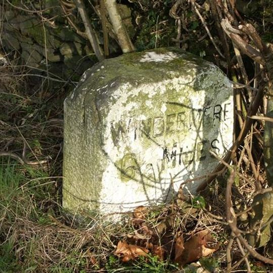 Milestone In Layby To Left Of A591 200 Metres North Of Ratherheath Lane