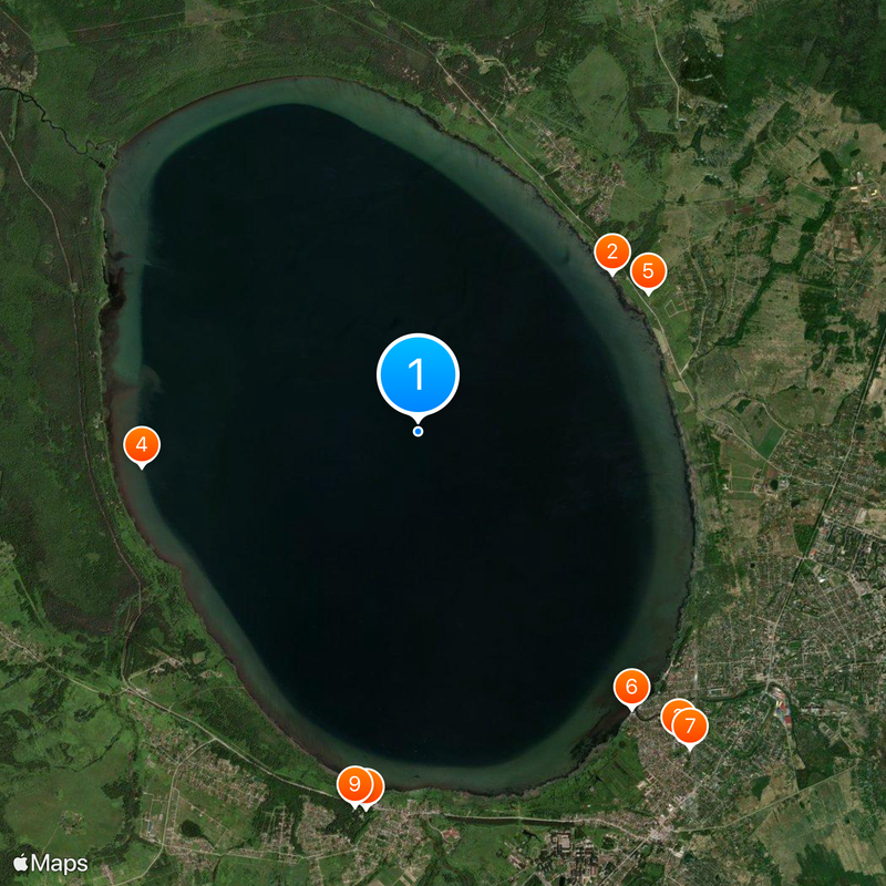 Pleshcheyevo Lake Map