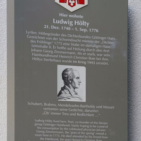 Stadttafel Ludwig Hölty