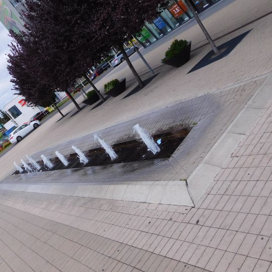 Fountain in front of Bondy Centrum