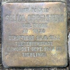 Stolperstein dedicated to Selma Oppenheim