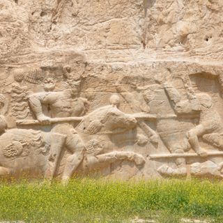 Relief of equestrian combat of Hormizd II