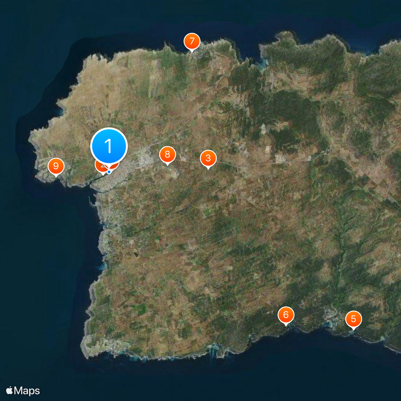 Ciutadella de Menorca Kaart