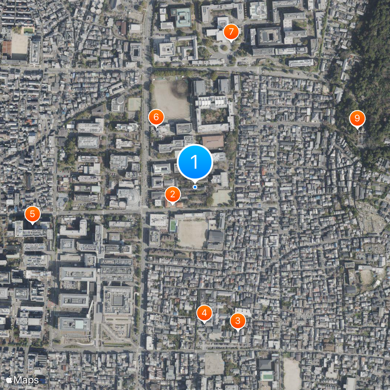 Yoshida dormitory Carte