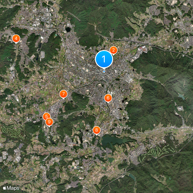 Higashihiroshima Karte