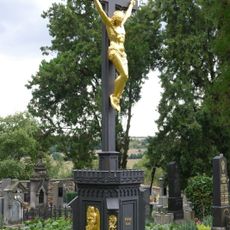 Cross at the cemetery in Chvatěruby
