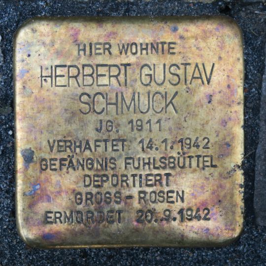Stolperstein en memoria de Herbert Gustav Schmuck