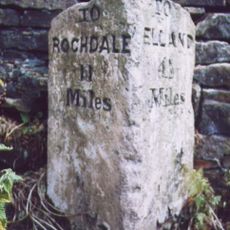 Milestone 5 Metres To North Of Junction With Bank Hey Bottom Lane