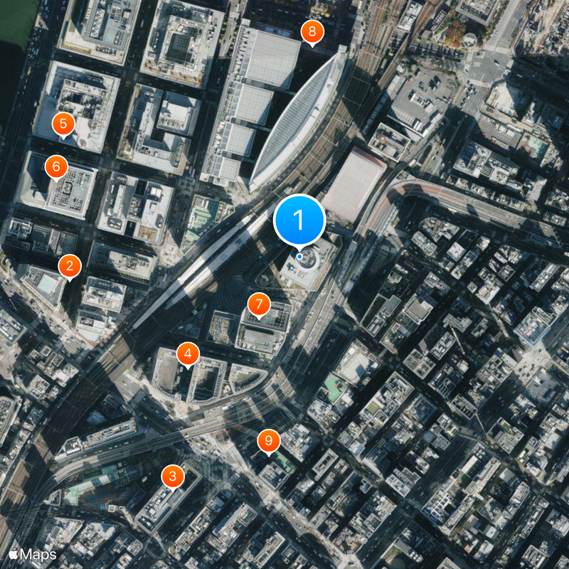 Tokyo Kotsu Kaikan Map