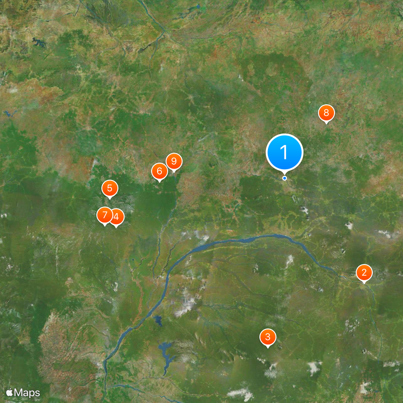 Ubangi River Map