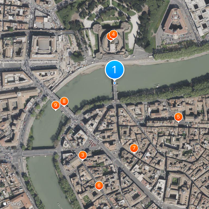 Pont Saint-Ange Carte