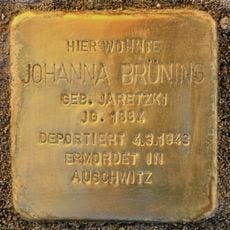 Stolperstein en memoria de Johanna Brüning