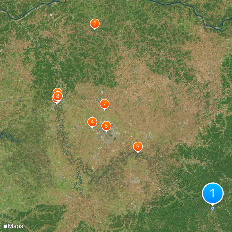 Kentucky River Map