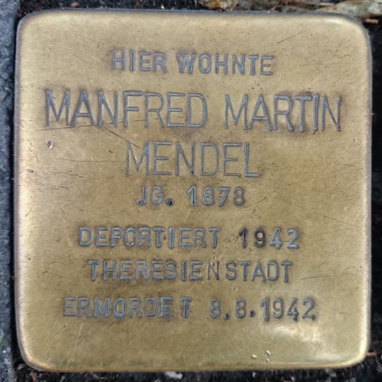 Stolperstein für Manfred Martin Mendel