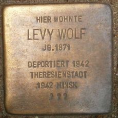 Stolperstein à la mémoire de Levy Wolf