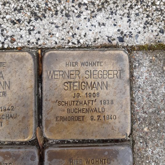 Stolperstein à la mémoire de Werner Siegbert Steigmann