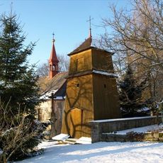 Zvonice u kostela svatého Jana Nepomuckého v Bělé