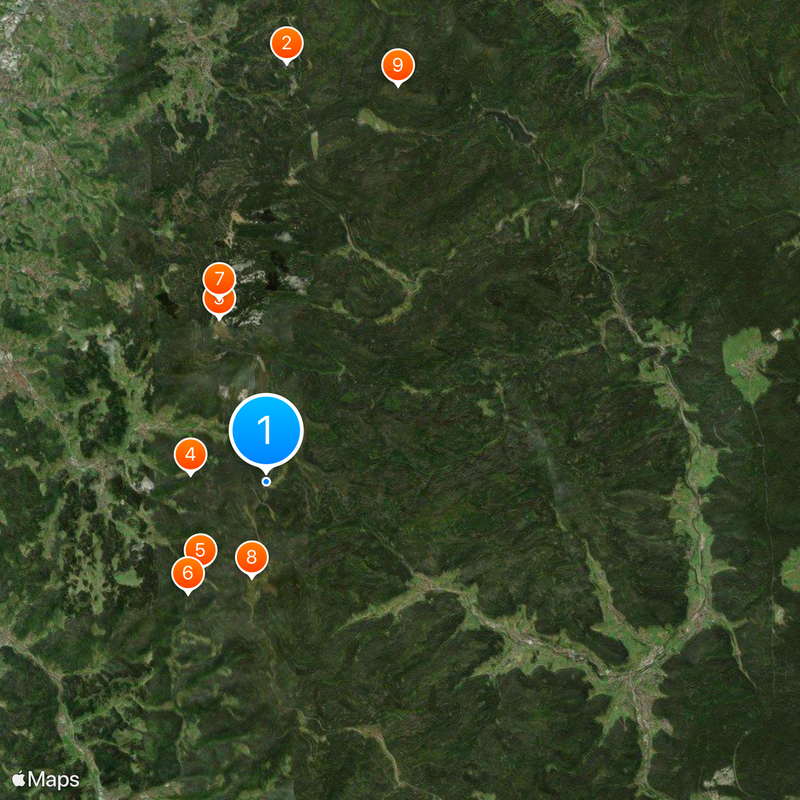 Black Forest National Park Map