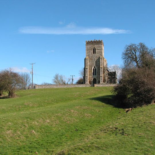 Medieval settlement remains immediately west of All Saints' Church